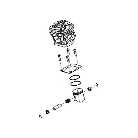 Cylindre piston tronçonneuse Husqvarna