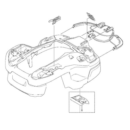 Carter principal robot tondeuse Husqvarna