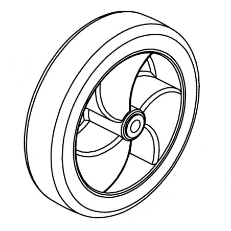 Roue de transport motobineuse Pubert