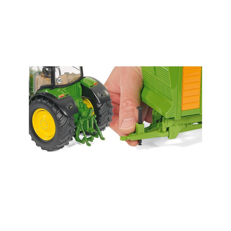 Jouet tracteur John Deere 6210R miniature Siku