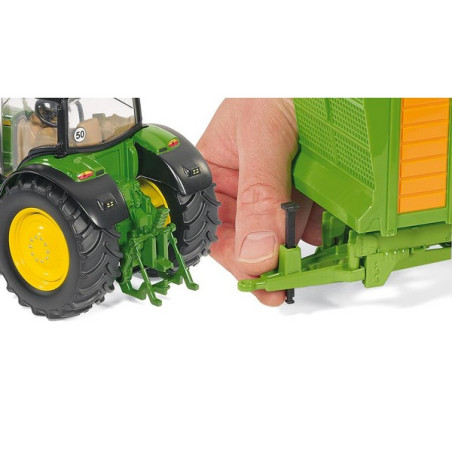 Jouet tracteur John Deere 6210R miniature Siku