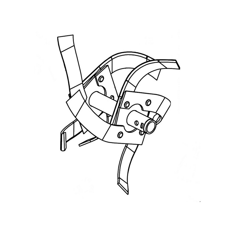 Fraise départ double droite motobineuse Pubert / Husqvarna Fraise départ double droite motobineuse Pubert / Husqvarna