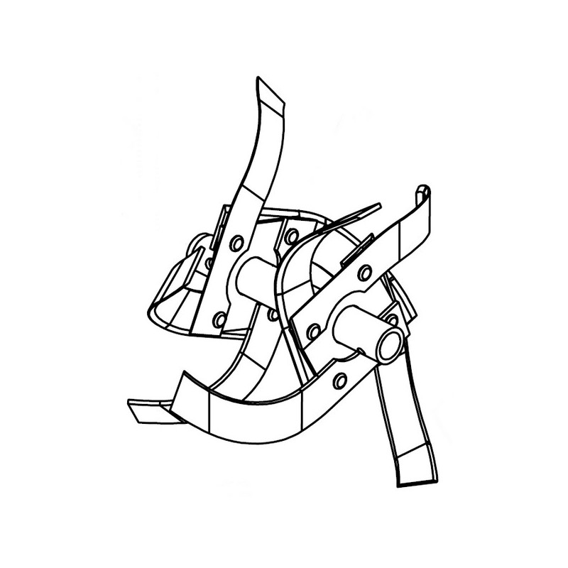 Fraise départ double gauche motobineuse Pubert / Husqvarna