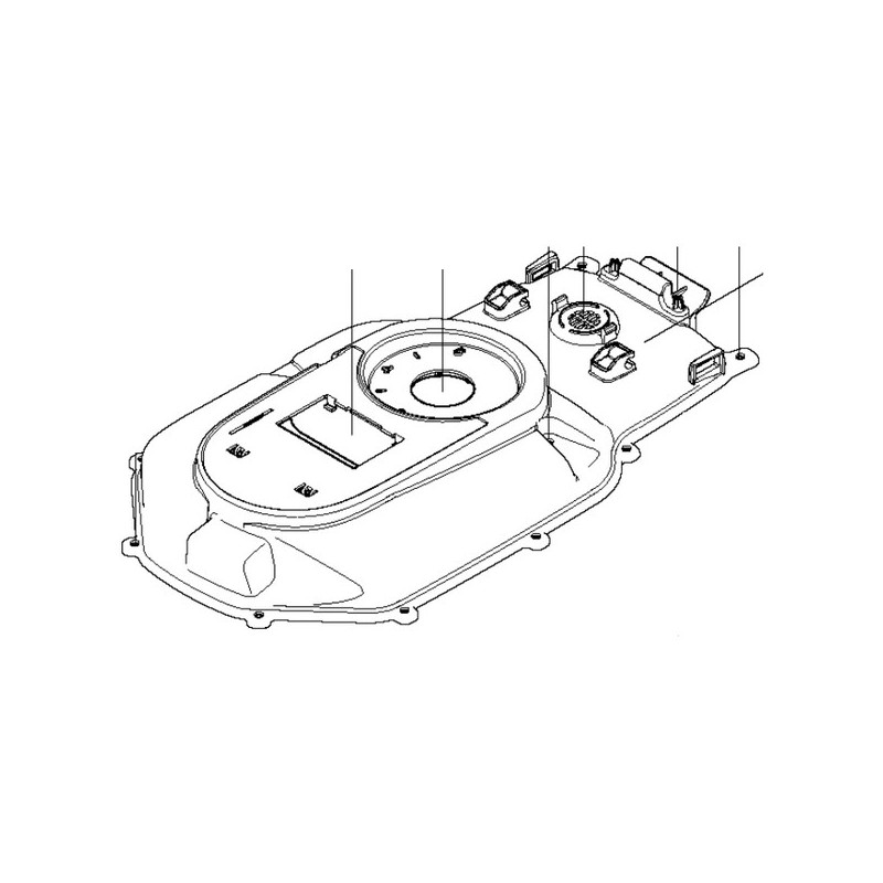 Châssis supérieur robot tondeuse Gardena / Flymo