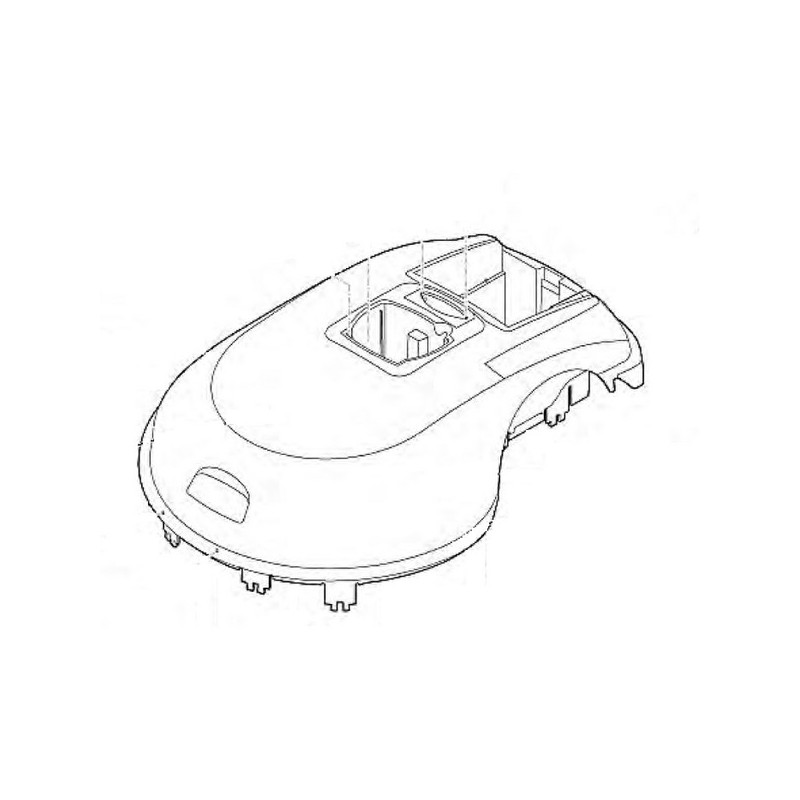 Capot supérieur robot tondeuse Viking