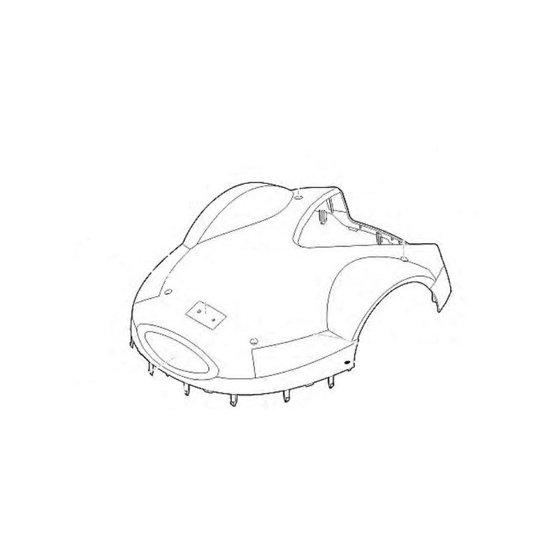 Capot supérieur robot tondeuse Viking