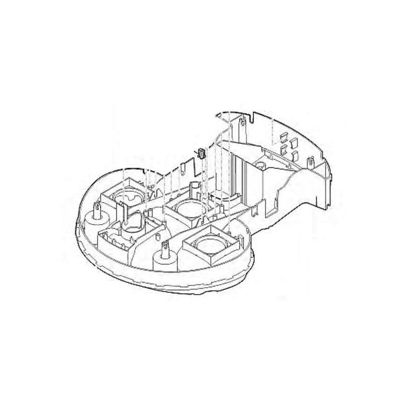 Châssis principal robot tondeuse Viking