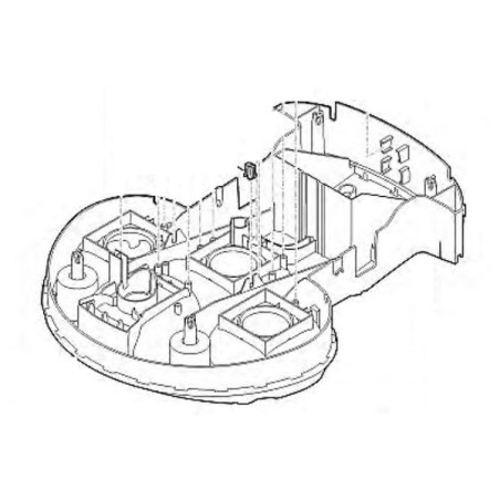 Châssis principal robot tondeuse Viking