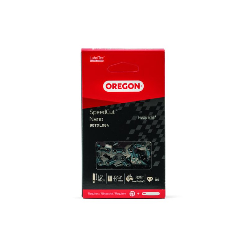 Chaine de tronçonneuse pour Stihl / Husqvarna SpeedCut Nano Oregon 80TXL064E