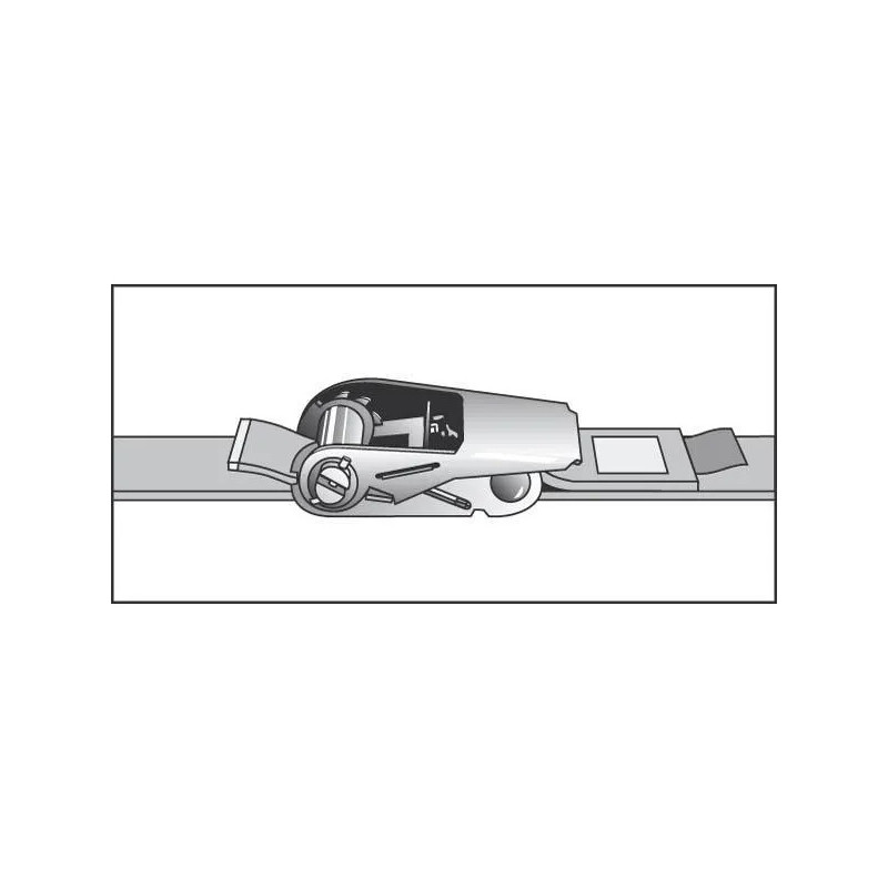 Sangle à cliquet 25mm x 5m avec crochet