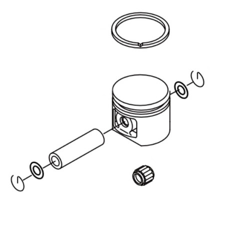 Piston complet tronçonneuse Echo