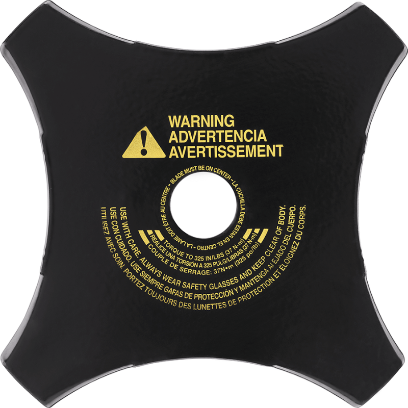 Couteau à herbe 4 dents pour débroussailleuse et combisystème Dewalt |  Ø 200 mm