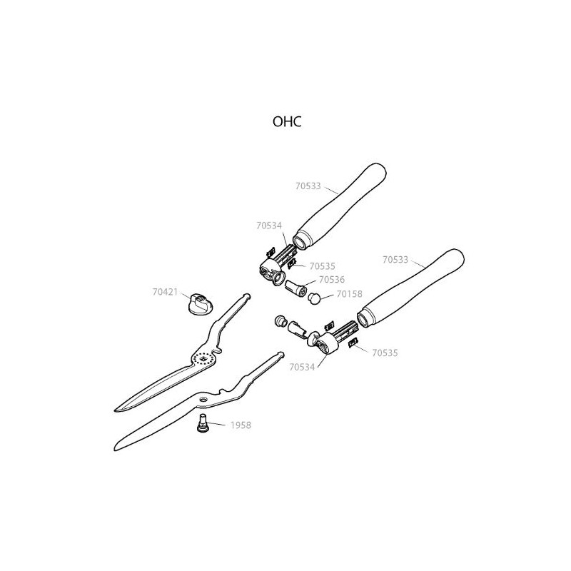 Bouton de serrage pour taille haie OHC OutilsWolf