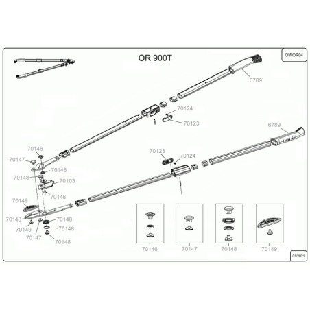 Enclume pour élagueur Outils Wolf OR900T / OR750 / OR650