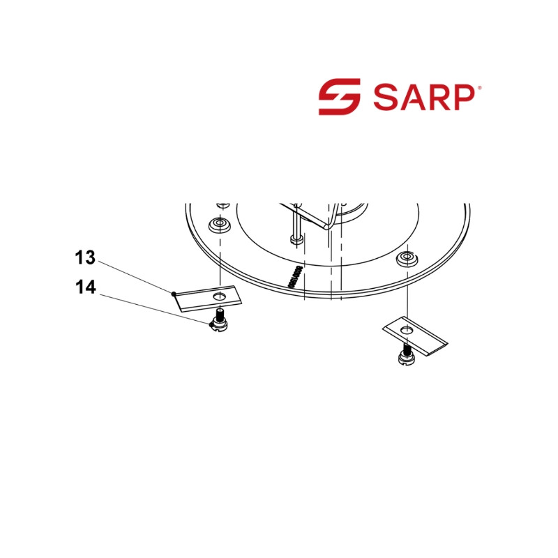 Pack 3 vis + 3 lames robot tondeuse série RS