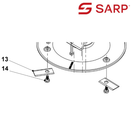 Pack 3 vis + 3 lames robot tondeuse série RS