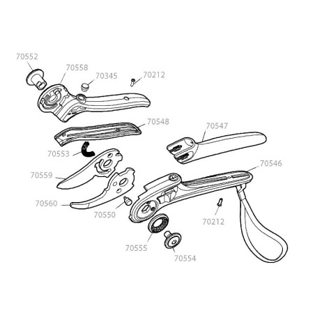 Vis crantée pour sécateur OGA / OFA Outils Wolf