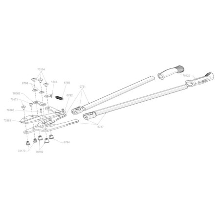 Levier CPLT pour élagueur OR800V Outils Wolf