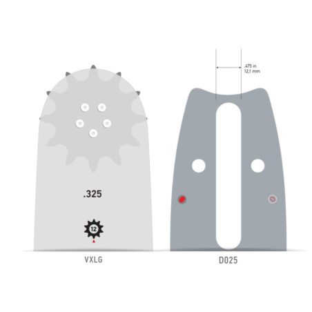 Guide chaîne tronçonneuse Oregon 50 cm 325 063 81 dents