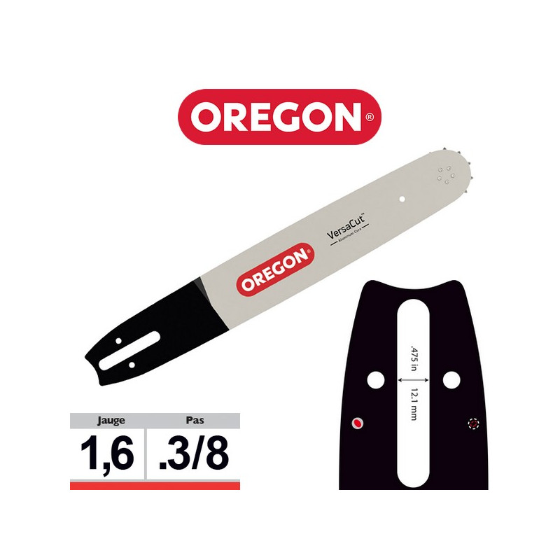 Guide chaîne tronçonneuse Oregon 3/8 063 VXLHD025