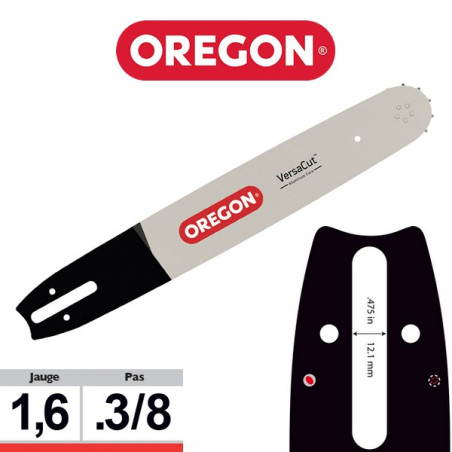 Guide chaîne tronçonneuse Oregon 3/8 063 VXLHD025