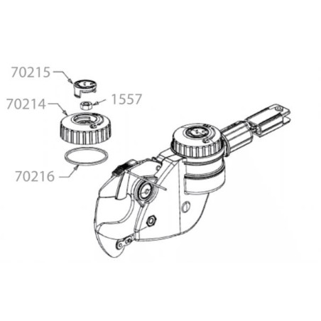 Bouton de serrage pour élagueur sur perche OS2000 / OS4000 Outils Wolf