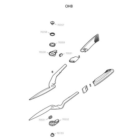 Articulation haute pour cisailles OHB Outils Wolf