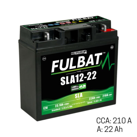 Batterie tondeuse autoportée 12V - 22Ah | CCA: 210A NH1220