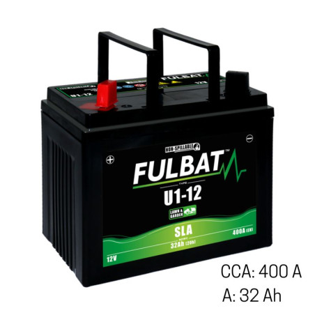 Batterie tondeuse autoportée 12V - 32Ah | CCA: 400 A, + à gauche