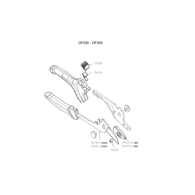 Vis pour sécateur OF200 / OF300 Outils Wolf