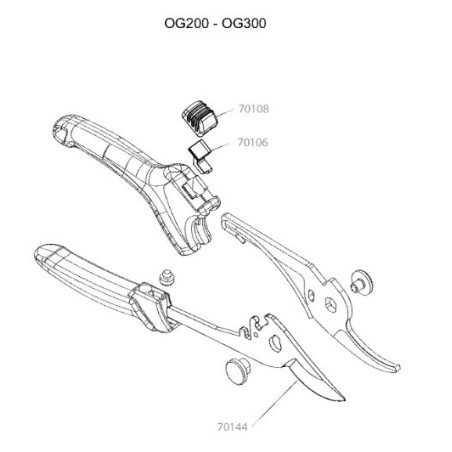 Lame pour sécateur OG200 / OG300 Outils Wolf