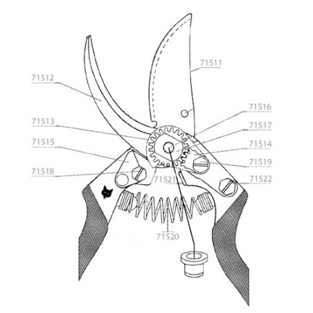 Contre-lame pour sécateur OGAN / OGAT Outils Wolf