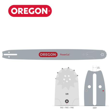 Guide-chaine PowerCut Oregon 3/8", .058  RNDD009 | Gamme professionnelle