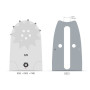 Guide-chaine pour tronçonneuse Dolmar 3/8", 050" 208RNDD033 PowerCut Oregon Guide-chaine pour tronçonneuse Dolmar 3/8", 050" 208RNDD033 PowerCut Oregon