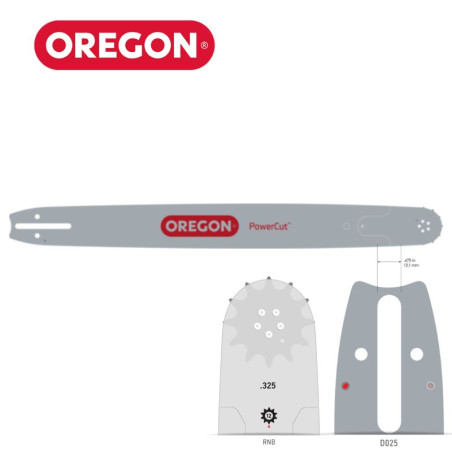 Guide-chaine pour tronçonneuse Stihl 325", 063"  RNBD025 PowerCut Oregon