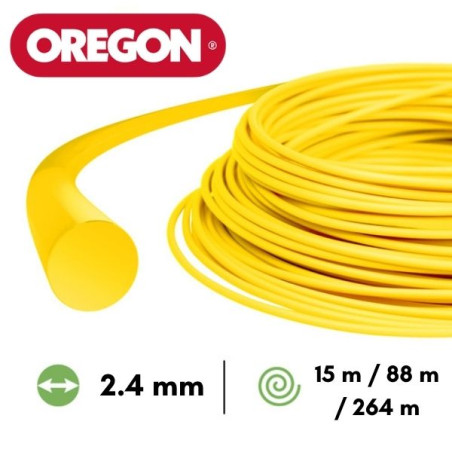 Fil nylon rond Oregon débroussailleuse 2.4mm