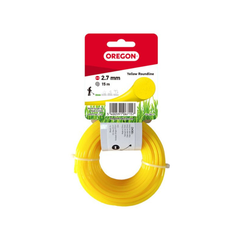 Fil nylon rond Oregon débroussailleuse 2,7 mm