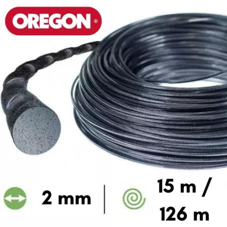 Fil nylon / alu torsadé Oregon Nylium® Silencio débroussailleuse 2 mm