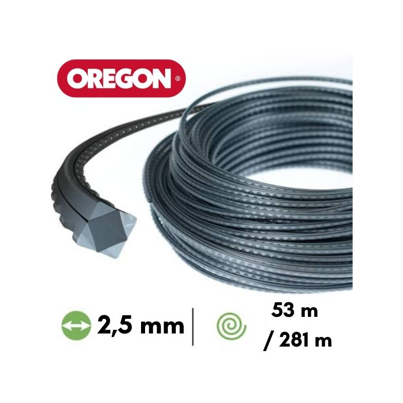 Fil nylon / alu Oregon Flexi-Blade™ débroussailleuse 2,5 mm