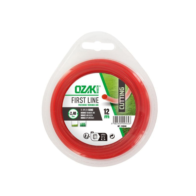 Fil débroussailleuse rond Ozaki 2,40 mm
