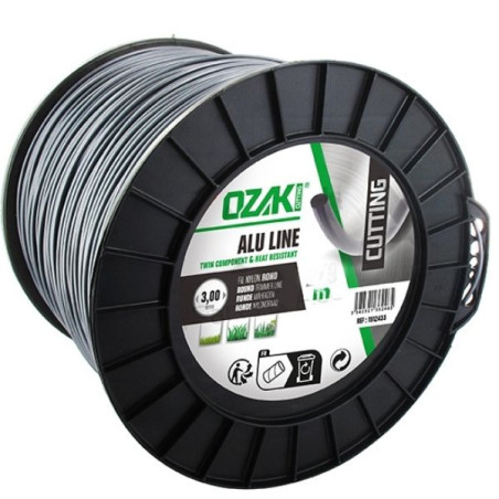 Bobine fil Ozaki 3 mm Alu line 279m pour débroussailleuse