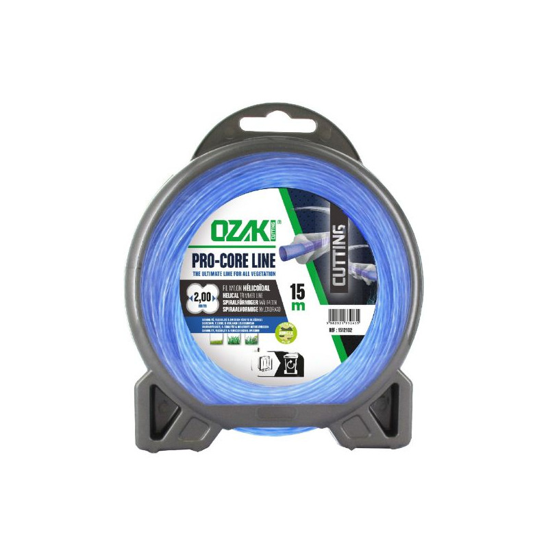 Fil nylon bi-matière débroussailleuse Pro-Core Line 2.00mm