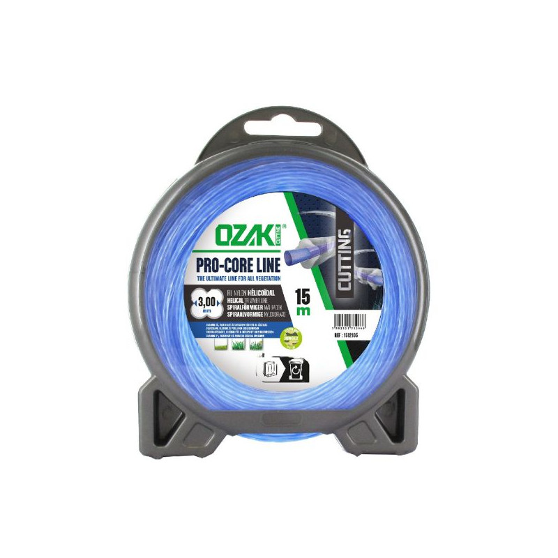 Fil nylon bi-matière débroussailleuse Pro-Core Line 3.00mm