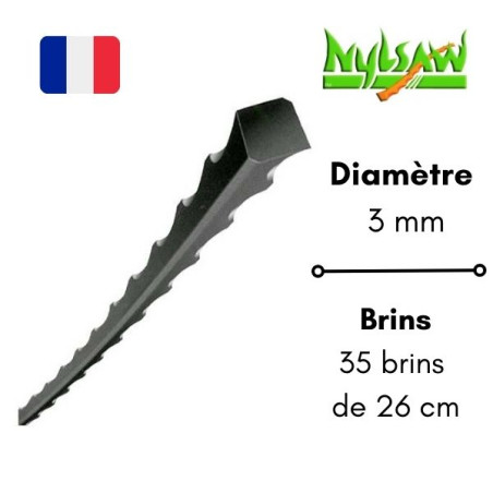 Lot fils débroussailleuse Nylsaw® 3.00 mm