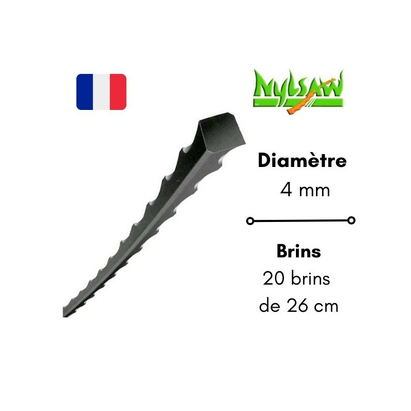 Lot fils débroussailleuse Nylsaw® 4.00 mm