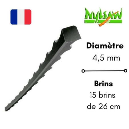 Lot fils débroussailleuse Nylsaw® 4.50 mm