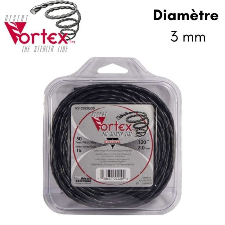 Fil nylon hélicoïdal débroussailleuse Vortex™ 3 mm