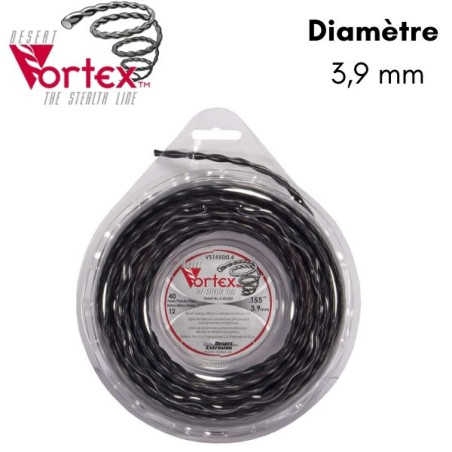 Fil nylon hélicoïdal débroussailleuse Vortex™ 3,9mm