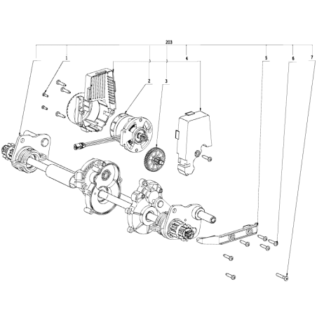 Boîtier de traction pour tondeuse EGO 2826067001