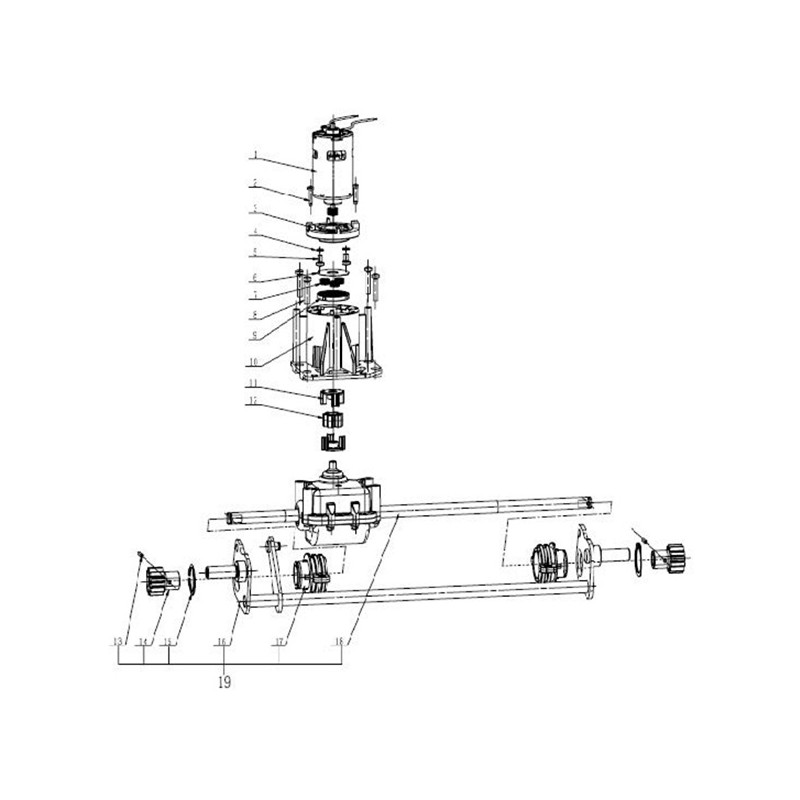 Boîtier de traction pour EGO 2824280002